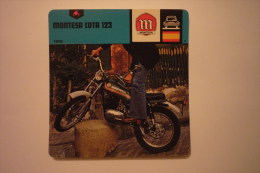 Transports - Sports Moto - Carte Fiche Moto - Montesa Cota 123 ( 1978 ) (description Au Dos De La Carte - Moto Sport