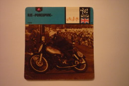 Transports - Sports Moto - Carte Fiche Moto-AJS Porcupine-1949-la Premiere Championne Du Monde 500 - Motorradsport