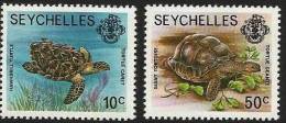 SEYCHELLES  Tortues (2 Valeurs Millesime 1988) Neuf Sans Charniere **. MNH - Schildkröten