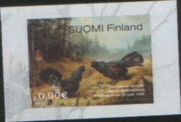 Finlandia Finland 2003 Painting "Figthing Wood Grouses"  Self Adhesive Stamp -1v ** MNH Complete Set - Neufs