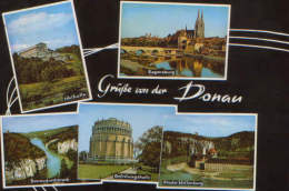 Deutschland- Postkarte Zirkuliert In 1969-Regensburg- Collage Von Bildern - 2/scans - Regensburg