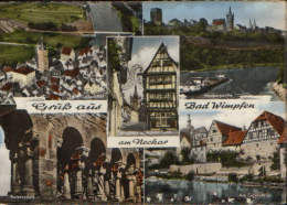 Deutschland- Postkarte Zirkuliert In 1961 - Bad Wimpfen- Collage Von Bildern - 2/scans - Bad Wimpfen