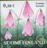 Finlandia Finland 2004 Flower Linnaea  Adhesive Stamp - Fiori Autoadesivo 1v  ** MNH Complete Set - Nuovi