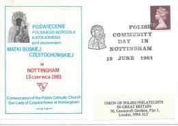 1981.POLISH COMMUNITY DAY ,NOTTINGHAM - Gobierno De Londres (En Exhilio)