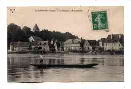 Apremont Sur Allier Vue Sur Les Berges Le Quai La Tour Du Chateau Et Le Bateau Passeur Canton La Guerche Sur 'Aubois - La Guerche Sur L'Aubois