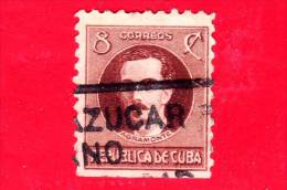 CUBA - Usato - 1917 - Ignacio Agramonte - 8 - Usati