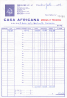 CASA AFRICANA, MODAS E TECIDOS . LISBOA -- FACTURA Nº 13450 - 20.JUNHO.1977 - Portugal
