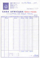 CASA AFRICANA, MODAS E TECIDOS . LISBOA -- FACTURA Nº 12071 - 20.MARÇO.1977 - Portugal