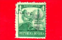 CUBA - Usato - 1939 - Tabacco Sigaro - Cigar Industry - 1 - Used Stamps