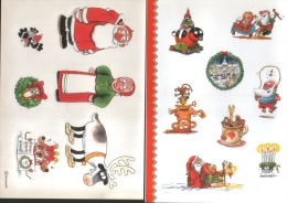 Finlandia Finland 2000 Christmas Noel Natale Labels Adhesive Mini Sheets ** MNH - Variedades Y Curiosidades