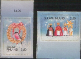 Finlandia Finland 2000 Christmas Weihnachten Noel Natale 2v Adhesive Stamps ** MNH - Nuevos