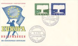 GERMANY 1957 EUROPA CEPT FDC ( Bonn 1 D ) - 1957