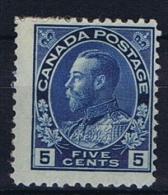 Canada: 1911 Mi 95 ,  MH/*, Parts Of Paper On The Back - Nuevos