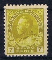 Canada: 1911 Mi 96 ,  MH/*, Parts Of Paper On The Back - Ongebruikt