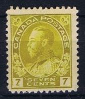 Canada: 1911 Mi 96 ,  MH/*, Parts Of Paper On The Back - Ungebraucht