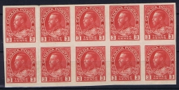 Canada: 1922 Mi 107 B , 6 X MNH/** , 2 X MH With Thin Spot,  First 2 Folded Verticaly On White Border - Neufs
