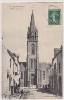 QUESTEMBERT : L'EGLISE SAINT PIERRE - COMMERCE DAVID - 2 SCANS - - Questembert