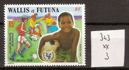 Wallis Et Futuna 343 ** Côte 3 € - Neufs