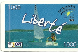Nouvelle Calédonie - New Caledonia - Carte Recharge Liberté Utilisée - RARE-phone Card Recharge Used - New Caledonia