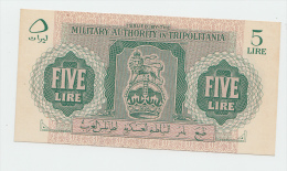 Libya Tripolitania 5 Lire 1943 XF++ P M3 - Libië