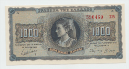 Greece 1000 Drachmai 1942 UNC NEUF P 118 - Grecia