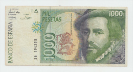 Spain 1000 Pesetas 1992 VF+ P 163 - [ 4] 1975-… : Juan Carlos I