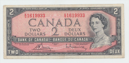 Canada 2 Dollars 1954 (1972 - 1973) VF CRISP Banknote P 76c 76 C - Canada