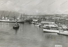 RIJEKA, Harbour, Port, Boat, Remorqueur,Tugboat, Croatia , Old Photo Postcard - Remorqueurs