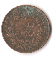 INDE HALF ANNA  1835 - India