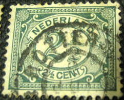 Netherlands 1899 Numeral 2.5c - Used - Usati