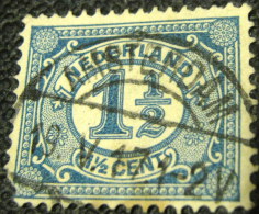 Netherlands 1908 Numeral 1.5c - Used Corner Missing - Oblitérés
