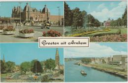 Arnhem - Musis Sacrum, Janssingels, Velperplein En Rijngezicht - Multiview (1962) - Nederland/Holland - Arnhem