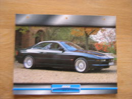 BMW 840 Ci    Fiche Auto Voiture Automobile Cars Format A4 - Coches