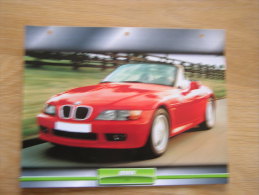 BMW Z3   Fiche Auto Voiture Automobile Cars Format A4 - Voitures