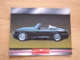 MG F RV 8   Fiche Auto Voiture Automobile Cars Format A4 - Voitures