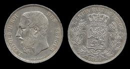 BELGIQUE . LEOPOLD II . 5 FRANCS . 1868 . - 5 Frank