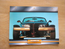 PLYMOUTH Prowler  Fiche Auto Voiture Automobile Cars Format A4 - Voitures