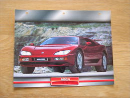 MEGA Track  Fiche Auto Voiture Automobile Cars Format A4 - Cars