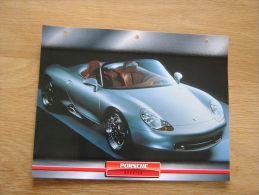 PORSCHE Boxster   Fiche Auto Voiture Automobile Cars Format A4 - Voitures