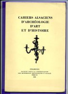 Revue - Cahier Alsaciens D´archéologie D´art Et D´histoire - Strasbourg Tome XII - Tourismus Und Gegenden