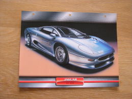 JAGUAR XJ 200  Fiche Auto Voiture Automobile Cars Format A4 - Voitures