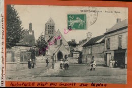 CPA 60,  NOGENT-sur-OISE, Place De L'Eglise,  Animé, NOV 2013 079 - Nogent Sur Oise