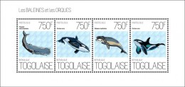 Togo. 2013 Whales And Orcas. (623a) - Dauphins