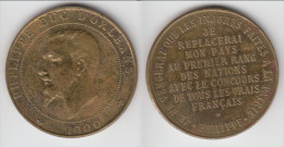 **** MEDAILLE PHILIPPE DUC D´ORLEANS 1900 - JE NE VENGERAI QUE LES INJURES FAITES A LA PATRIE **** ACHAT IMMEDIAT !!! - Monarquía / Nobleza