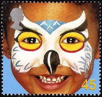 United Kingdom UK 2001 Millenium Teach The Children Owl Mask - Unused Stamps