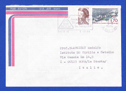 ENVELOPPE -- CACHET  PARIS . R. DUC (18ª) - 19.8.84 - Lettres & Documents