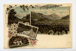 SCHWEIZ - SUISSE - GLARUS LITHO POSTCARD - Otros & Sin Clasificación