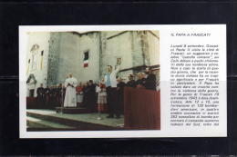 1980 PAPA GIOVANNI PAOLO II SCHEDE VISITA A FRASCATI VISIT POPE JOHN PAUL KAROL WOJTYLA VATICANO VATICAN - Papes