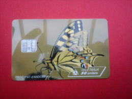 Phonecard Buterfly Andorra (Mint,Neuve) Rare - Andorra