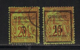 GUADELOUPE N° 3 & 4 Obl. - Used Stamps